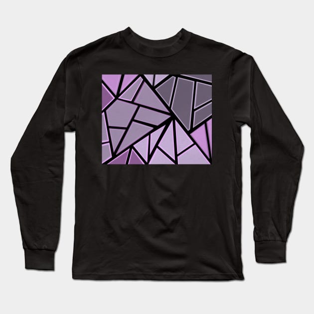 Crystal Break Long Sleeve T-Shirt by Almanzart